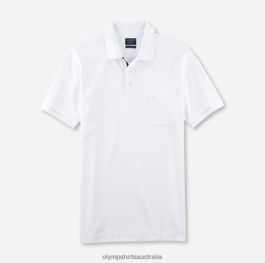 Clothing AU OLYMP Casual Modern Fit, Polo, White T8882J2076