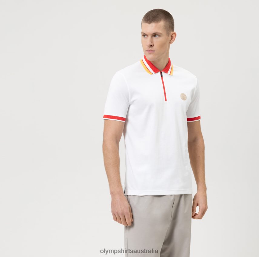Clothing AU OLYMP Casual Modern Fit, Polo, White T8882J2138