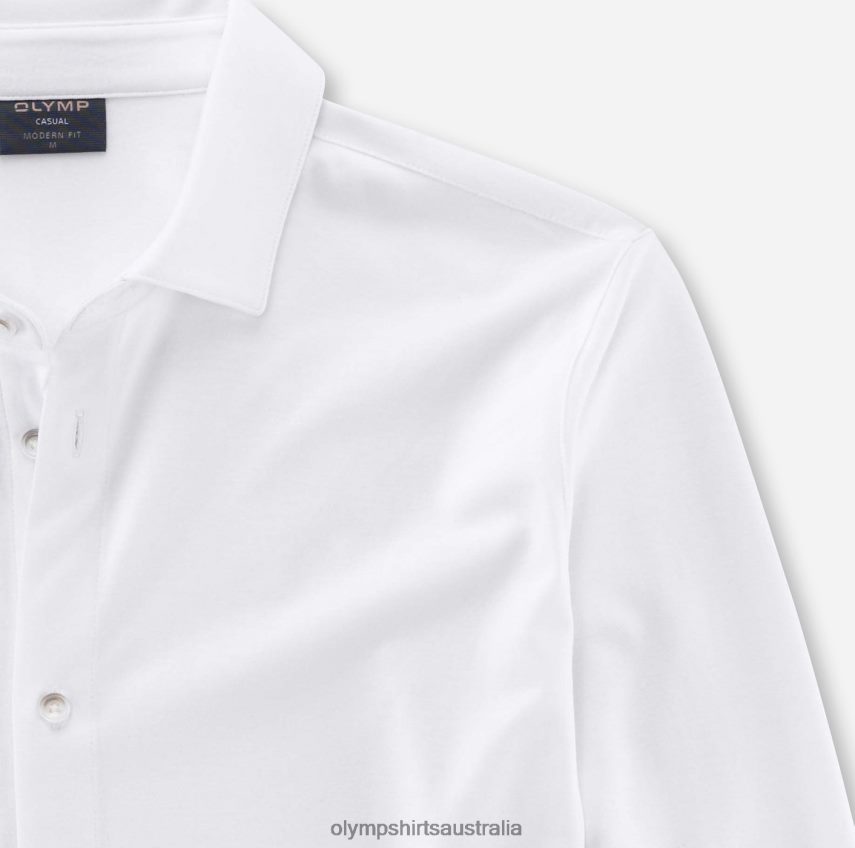 Clothing AU OLYMP Casual Modern Fit, Polo, White T8882J2151