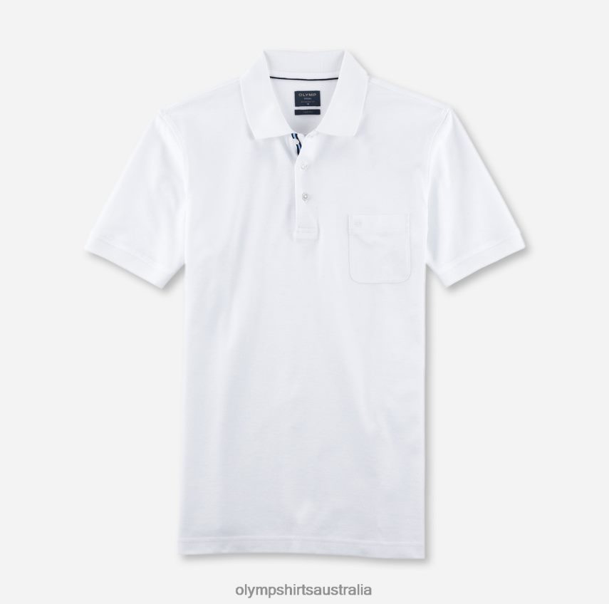 Clothing AU OLYMP Casual Modern Fit, Polo, White T8882J2169