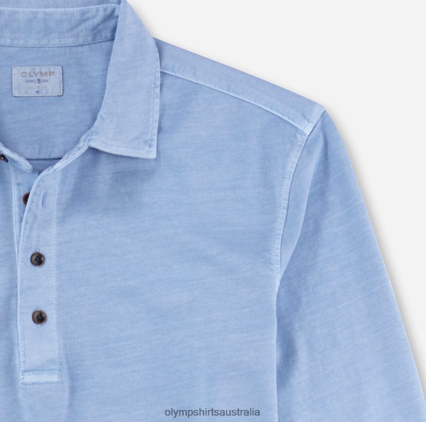Clothing AU OLYMP Level Five Casual Body Fit, Polo, Bleu T8882J2173