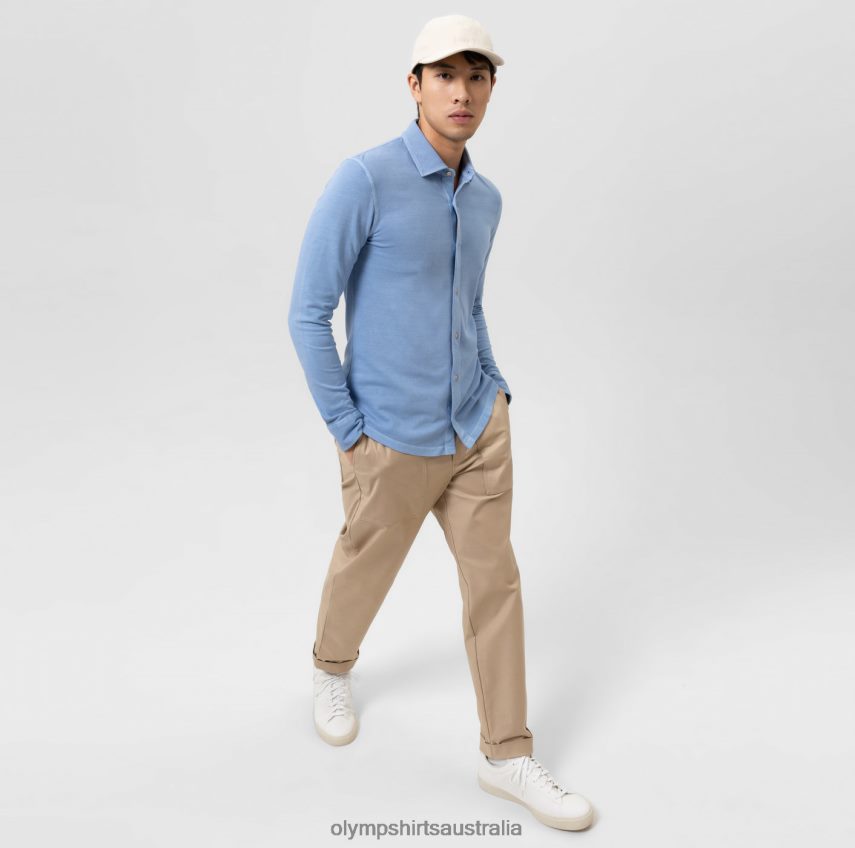 Clothing AU OLYMP Level Five Casual Body Fit, Polo, Bleu T8882J2176