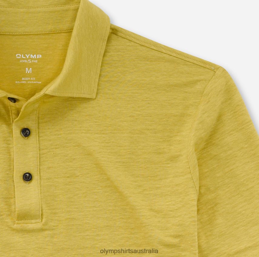Clothing AU OLYMP Level Five Casual Body Fit, Polo, Brass T8882J2180