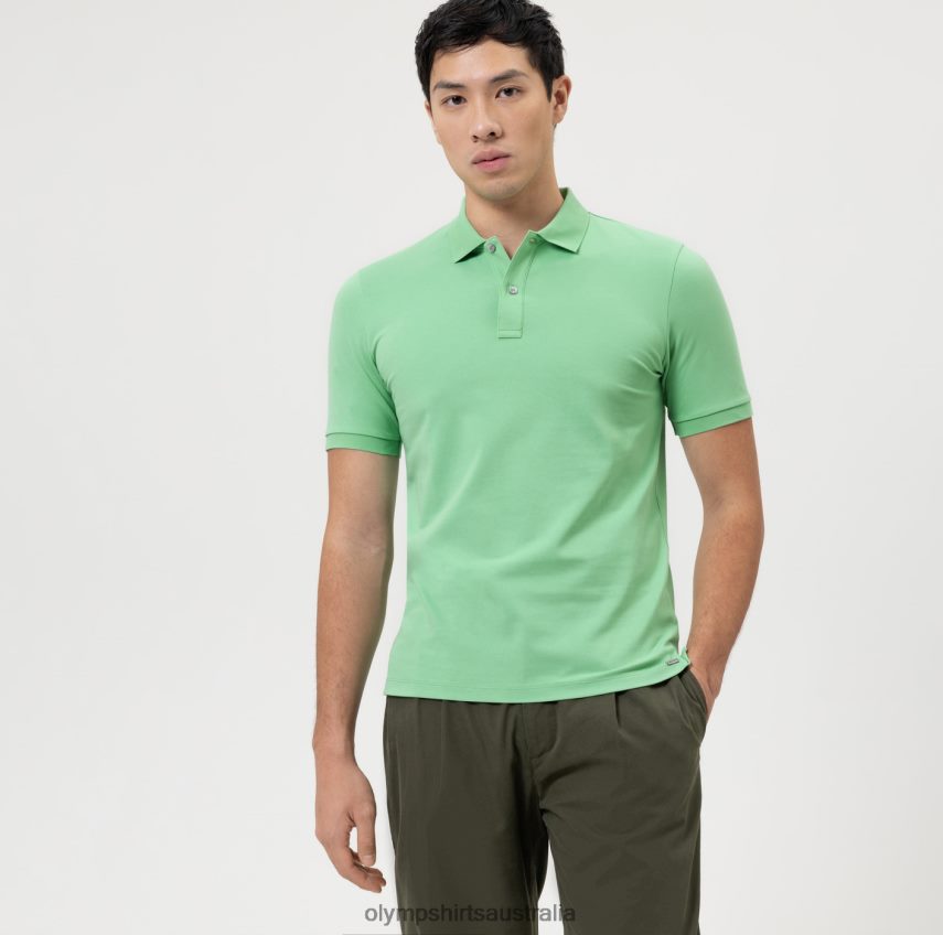Clothing AU OLYMP Level Five Casual Body Fit, Polo, Crystal Green T8882J2096