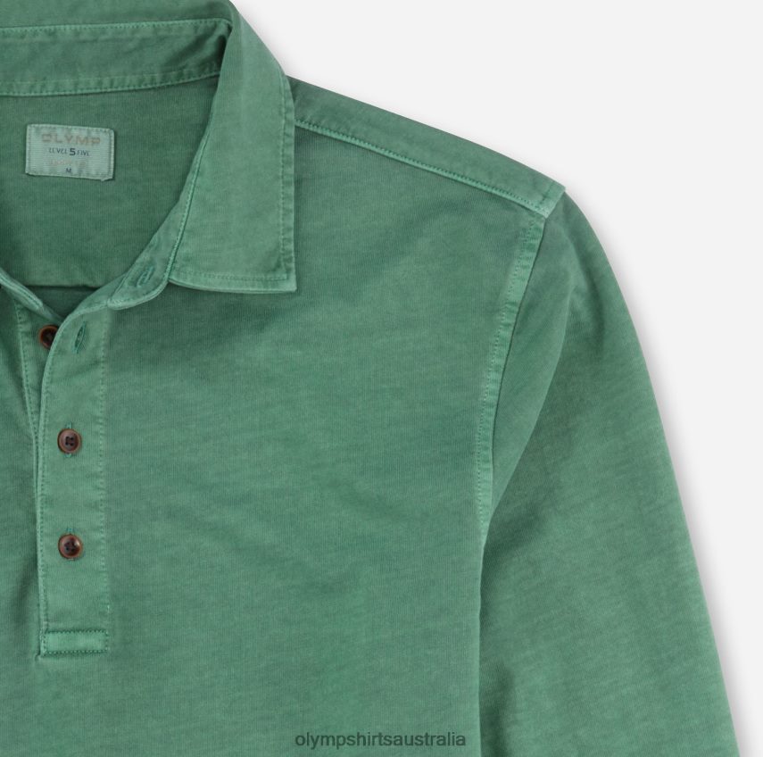 Clothing AU OLYMP Level Five Casual Body Fit, Polo, Green T8882J2111