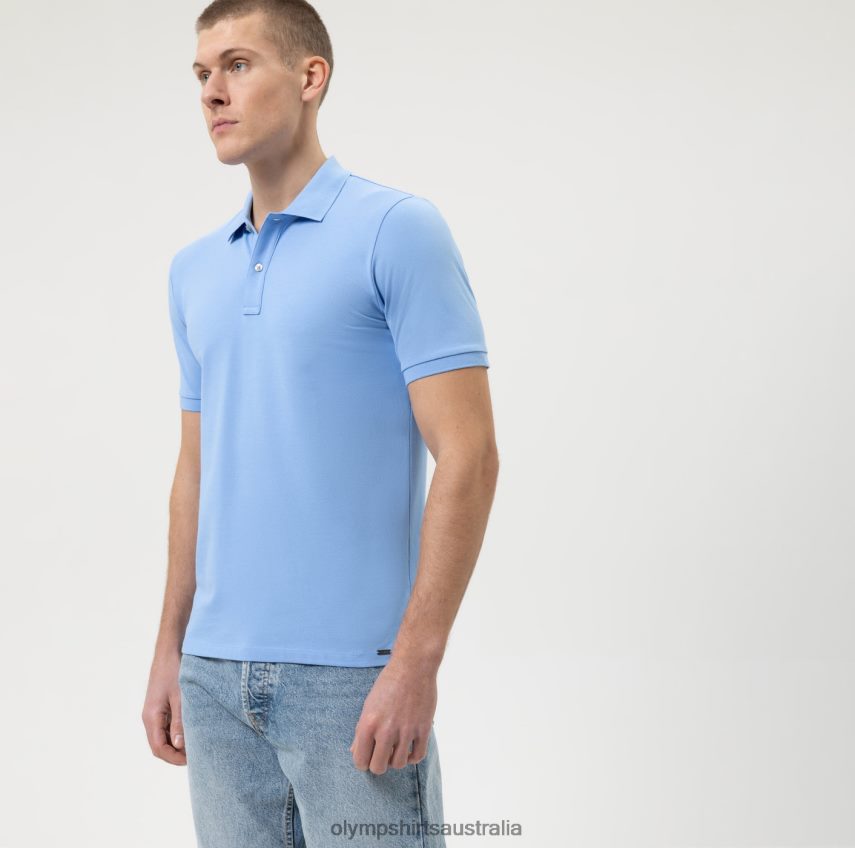 Clothing AU OLYMP Level Five Casual Body Fit, Polo, Light Blue T8882J2154