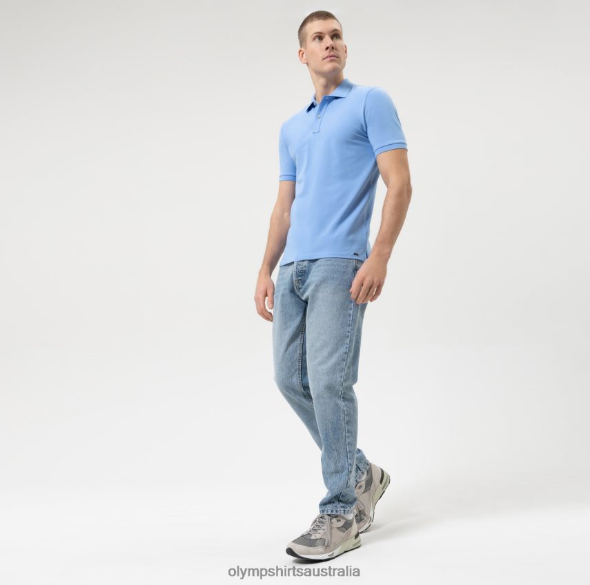 Clothing AU OLYMP Level Five Casual Body Fit, Polo, Light Blue T8882J2154