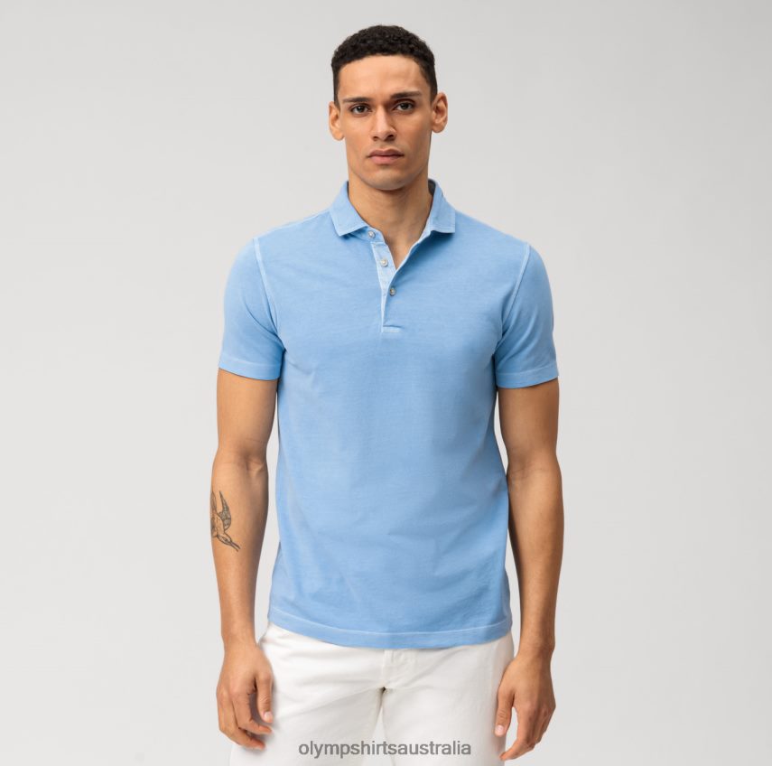Clothing AU OLYMP Level Five Casual Body Fit, Polo, Light Blue T8882J2168