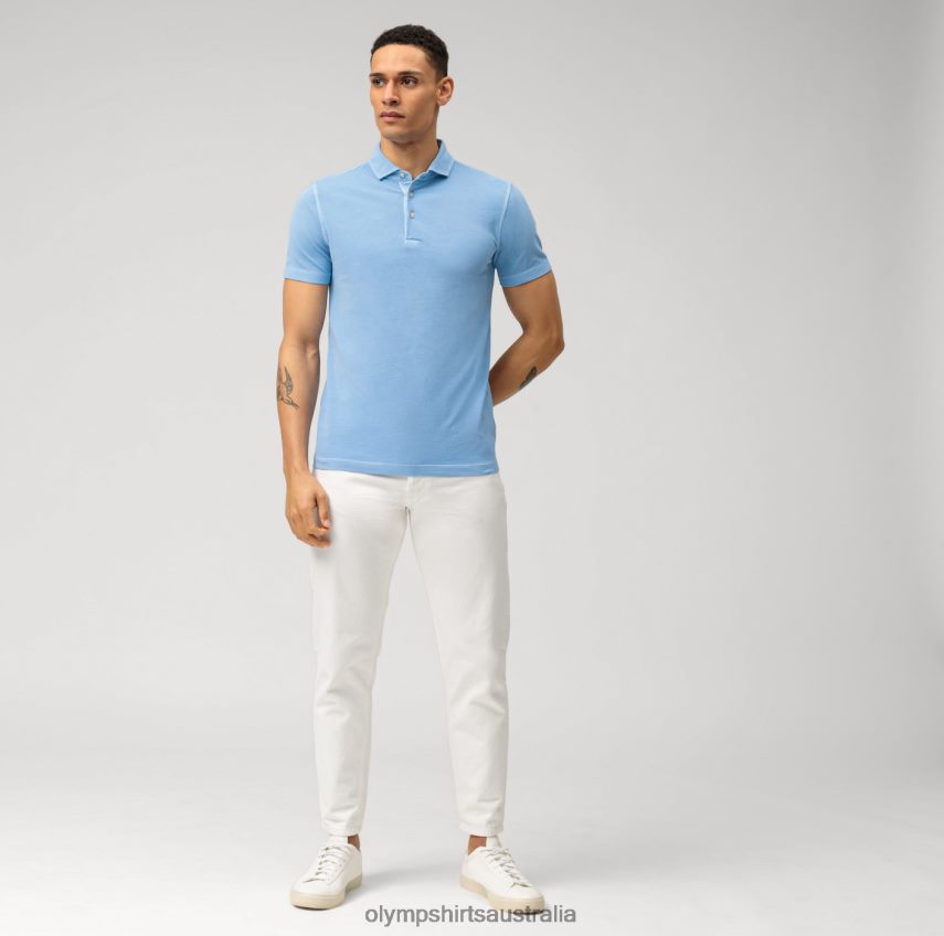 Clothing AU OLYMP Level Five Casual Body Fit, Polo, Light Blue T8882J2168