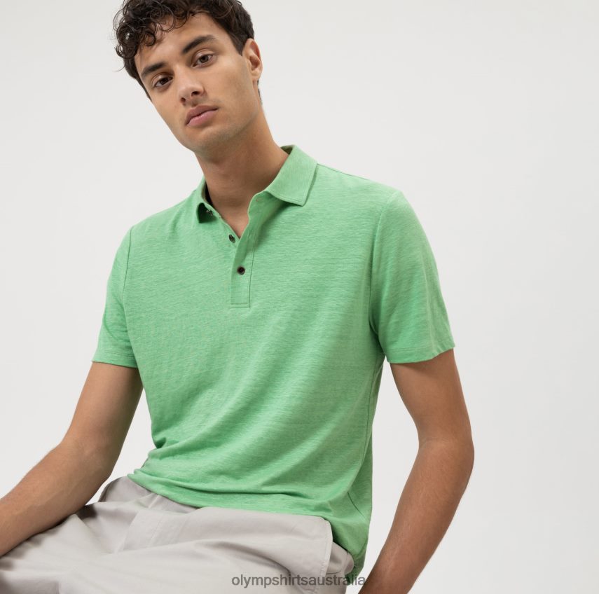Clothing AU OLYMP Level Five Casual Body Fit, Polo, Light Green T8882J2080