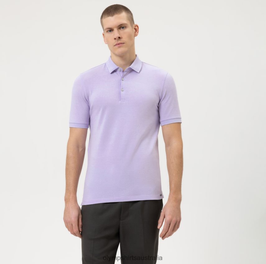 Clothing AU OLYMP Level Five Casual Body Fit, Polo, Lilac T8882J2075