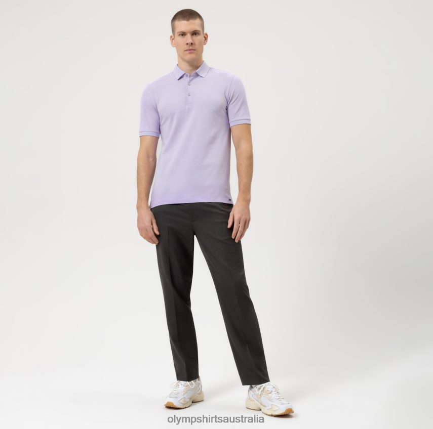 Clothing AU OLYMP Level Five Casual Body Fit, Polo, Lilac T8882J2075