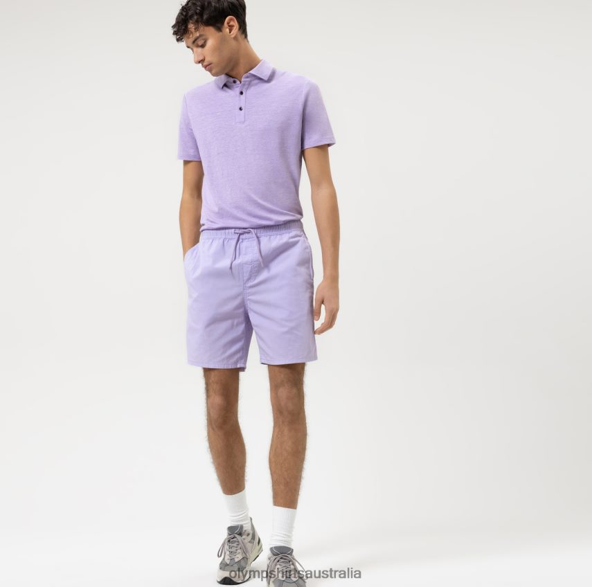 Clothing AU OLYMP Level Five Casual Body Fit, Polo, Lilac T8882J2128