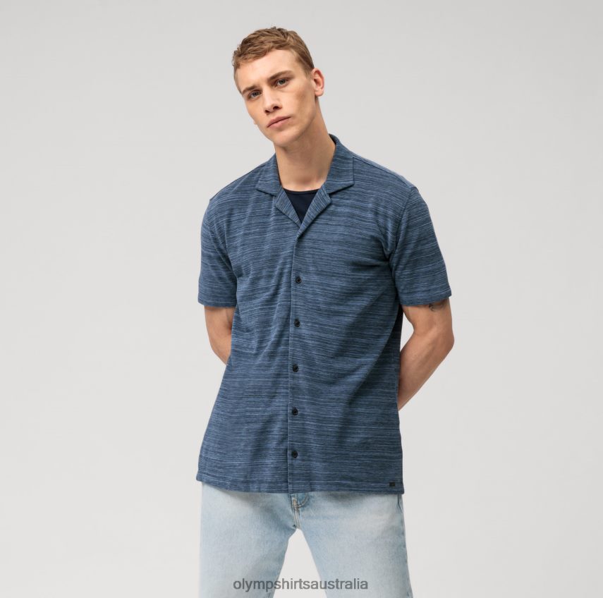 Clothing AU OLYMP Level Five Casual Body Fit, Polo, Marine T8882J2089