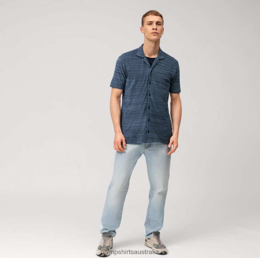 Clothing AU OLYMP Level Five Casual Body Fit, Polo, Marine T8882J2089