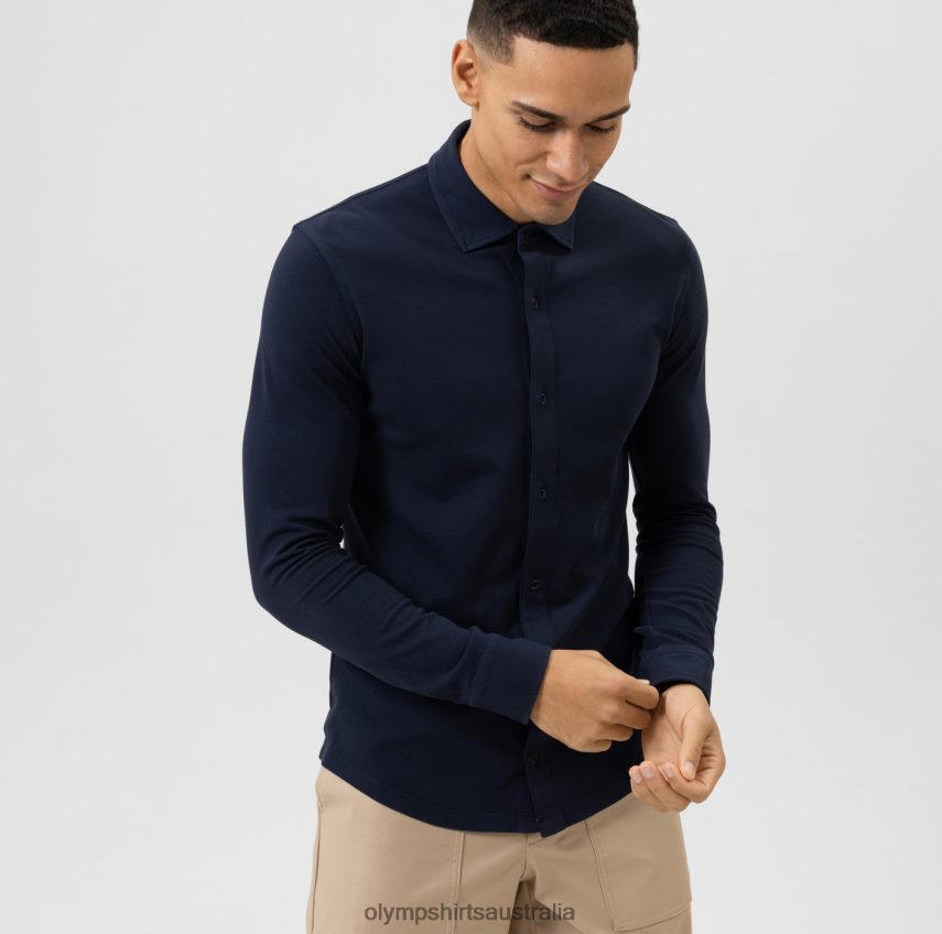 Clothing AU OLYMP Level Five Casual Body Fit, Polo, Marine T8882J2174