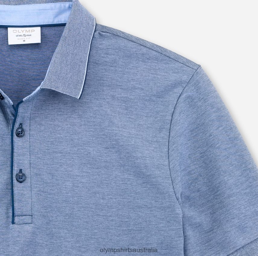 Clothing AU OLYMP Level Five Casual Body Fit, Polo, Midnight Blue T8882J2165