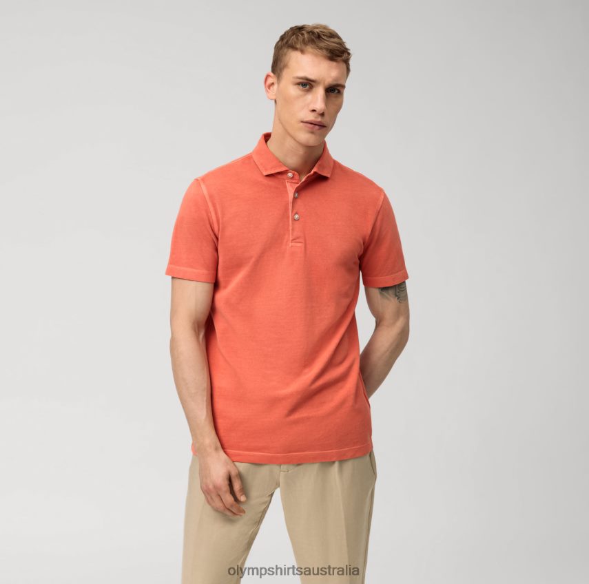 Clothing AU OLYMP Level Five Casual Body Fit, Polo, Sienna T8882J2126