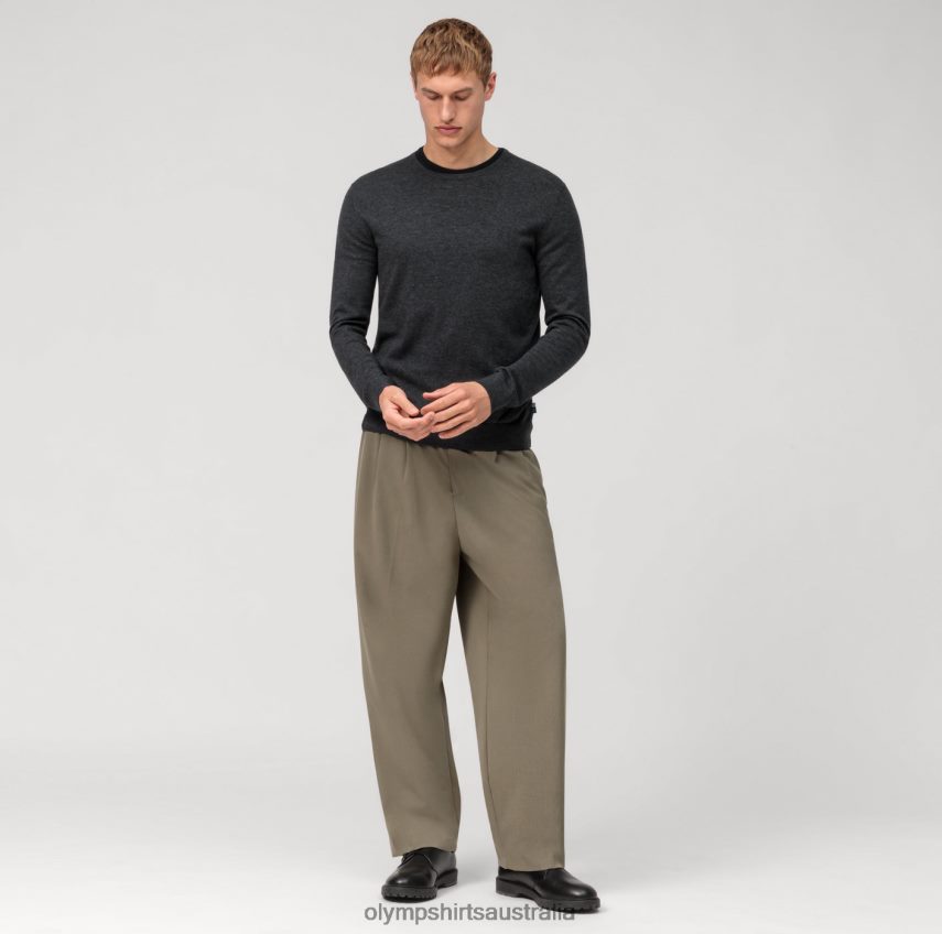 Clothing AU OLYMP Casual Knitwear Pullover, Anthracite T8882J1812