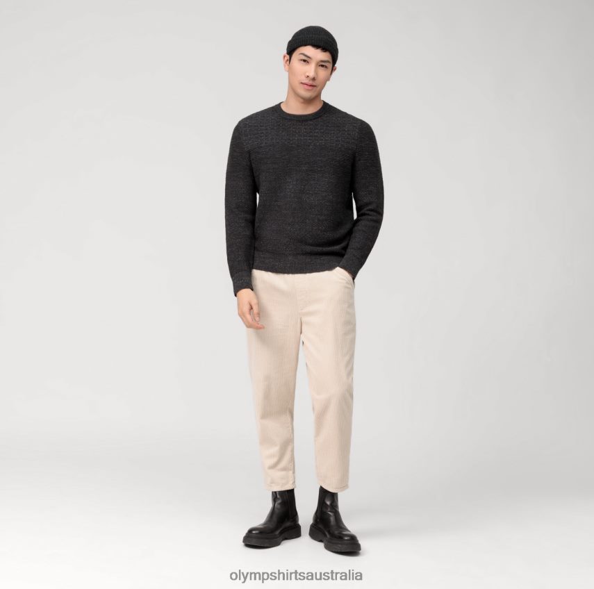 Clothing AU OLYMP Casual Knitwear Pullover, Anthracite T8882J1820