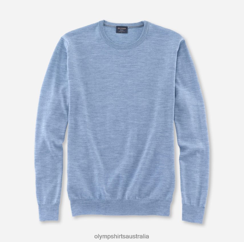 Clothing AU OLYMP Casual Knitwear Pullover, Bleu T8882J1809