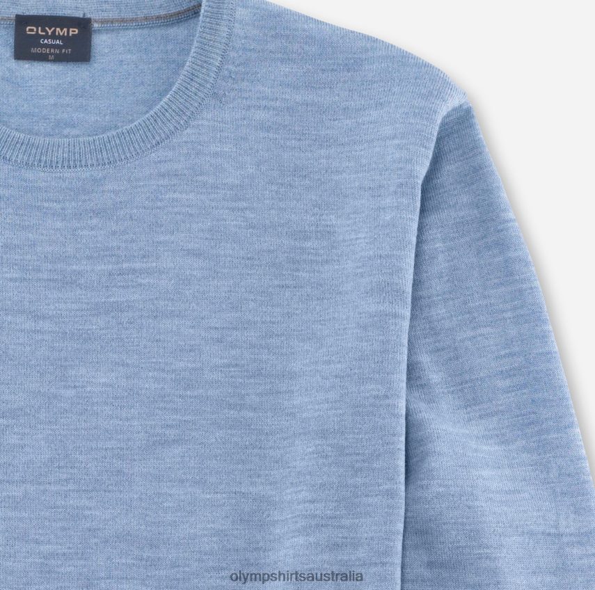 Clothing AU OLYMP Casual Knitwear Pullover, Bleu T8882J1809