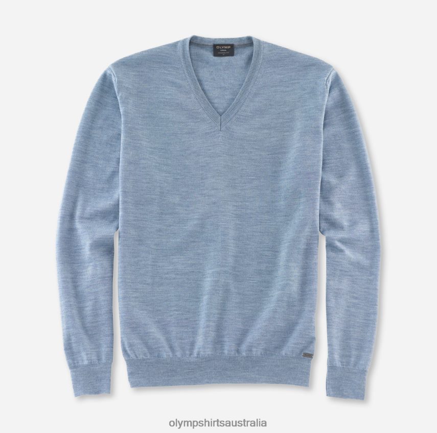Clothing AU OLYMP Casual Knitwear Pullover, Bleu T8882J1824