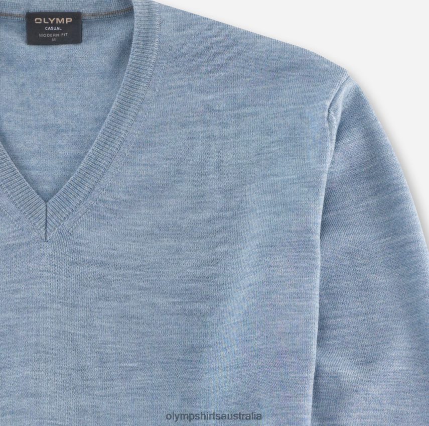 Clothing AU OLYMP Casual Knitwear Pullover, Bleu T8882J1824