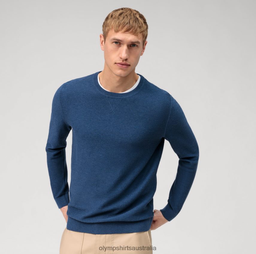 Clothing AU OLYMP Casual Knitwear Pullover, Blue T8882J1810