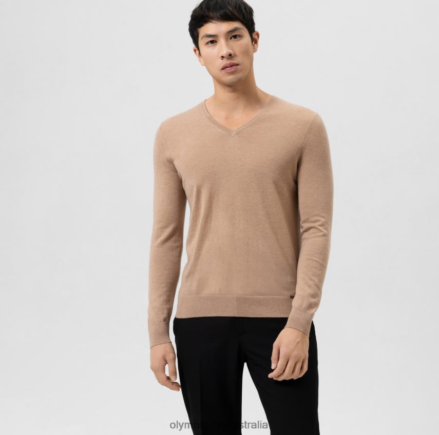 Clothing AU OLYMP Casual Knitwear Pullover, Camel T8882J1843