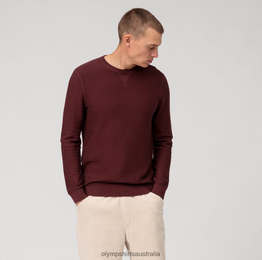 Clothing AU OLYMP Casual Knitwear Pullover, Chianti T8882J1763