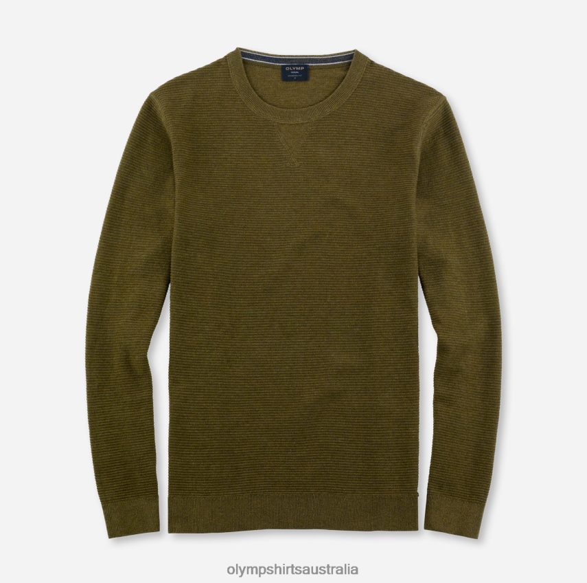 Clothing AU OLYMP Casual Knitwear Pullover, Khaki T8882J1775