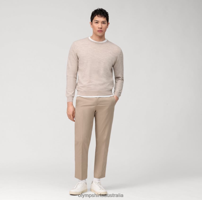 Clothing AU OLYMP Casual Knitwear Pullover, Light Beige T8882J1792