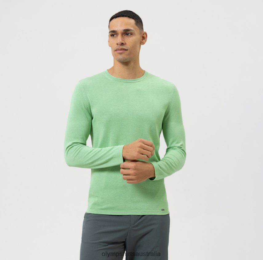 Clothing AU OLYMP Casual Knitwear Pullover, Light Green T8882J1839