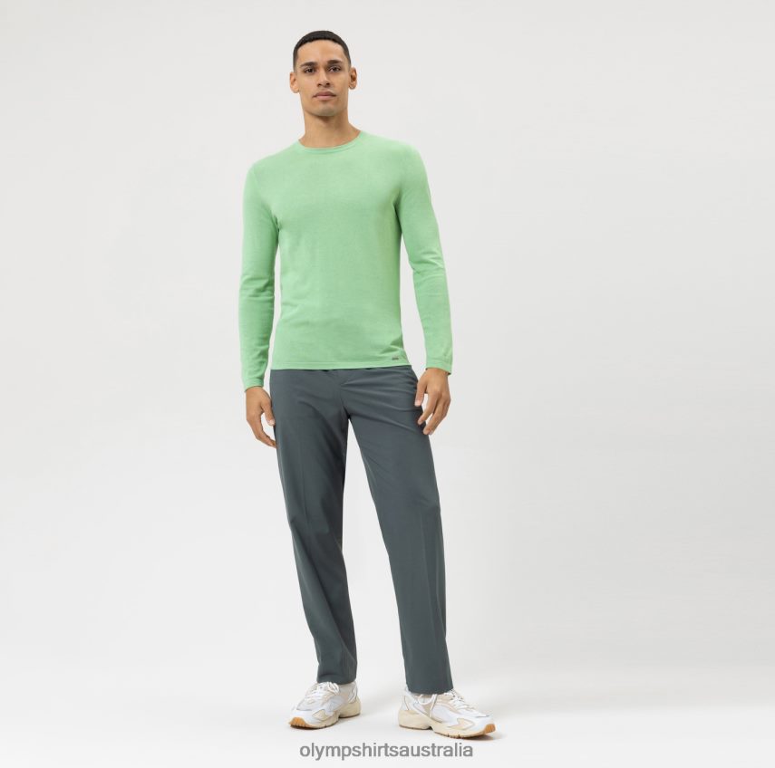 Clothing AU OLYMP Casual Knitwear Pullover, Light Green T8882J1839