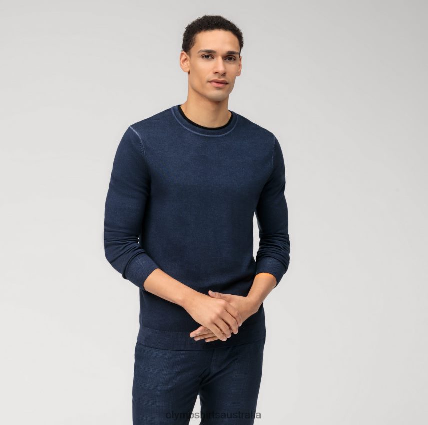 Clothing AU OLYMP Casual Knitwear Pullover, Marine T8882J1769