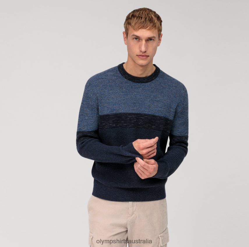 Clothing AU OLYMP Casual Knitwear Pullover, Marine T8882J1784