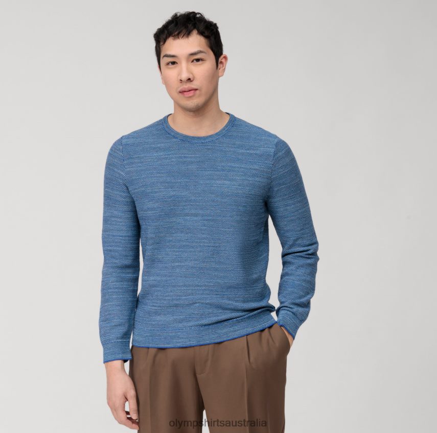 Clothing AU OLYMP Casual Knitwear Pullover, Nuremberg Blue T8882J1786