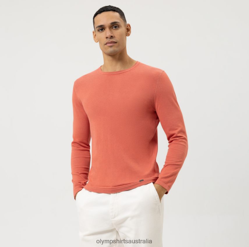 Clothing AU OLYMP Casual Knitwear Pullover, Red T8882J1835