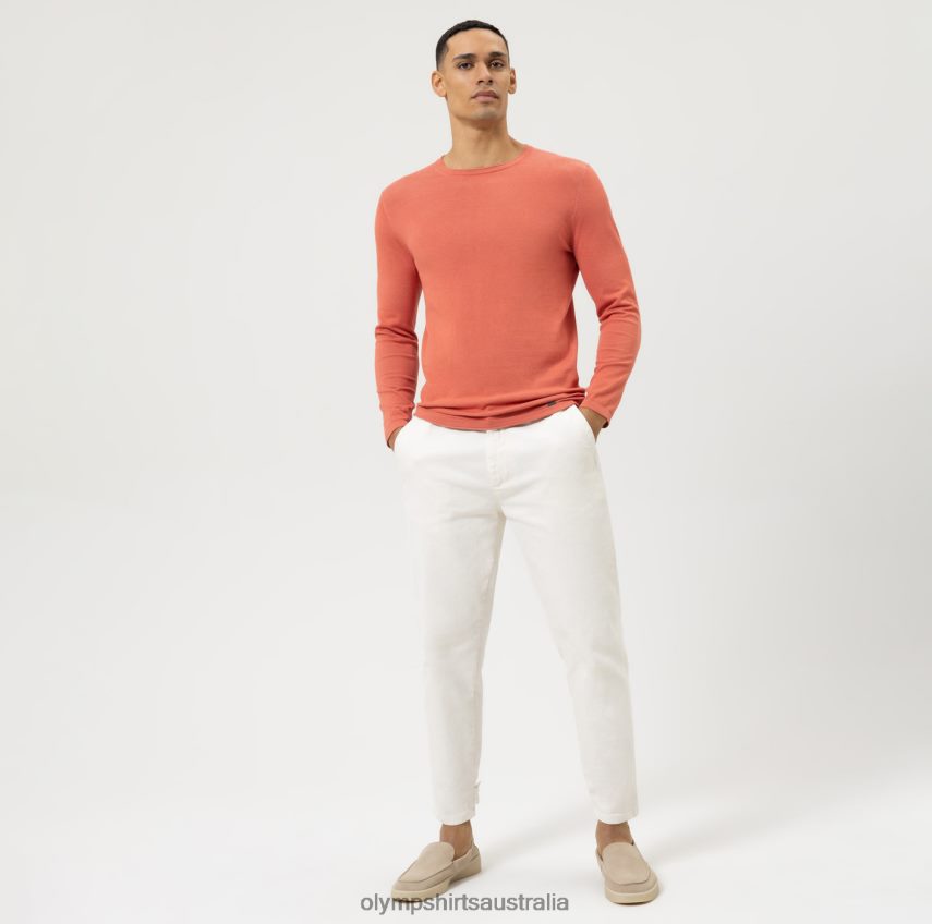 Clothing AU OLYMP Casual Knitwear Pullover, Red T8882J1835