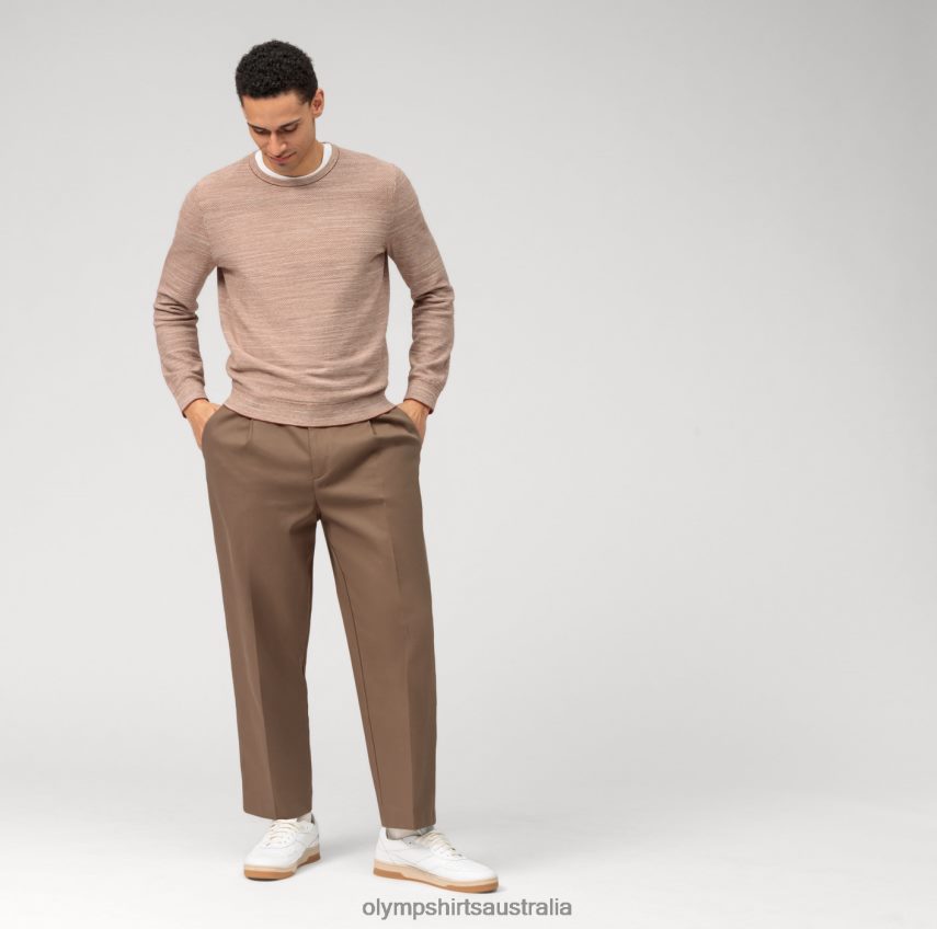 Clothing AU OLYMP Casual Knitwear Pullover, Reddish Brown T8882J1818