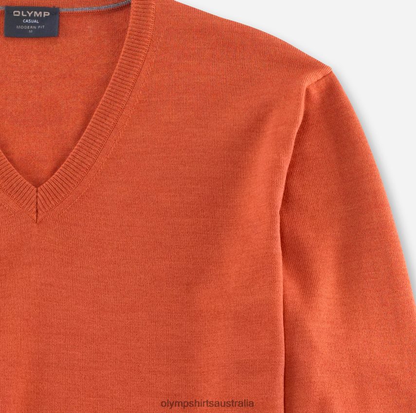 Clothing AU OLYMP Casual Knitwear Pullover, Rust T8882J1859