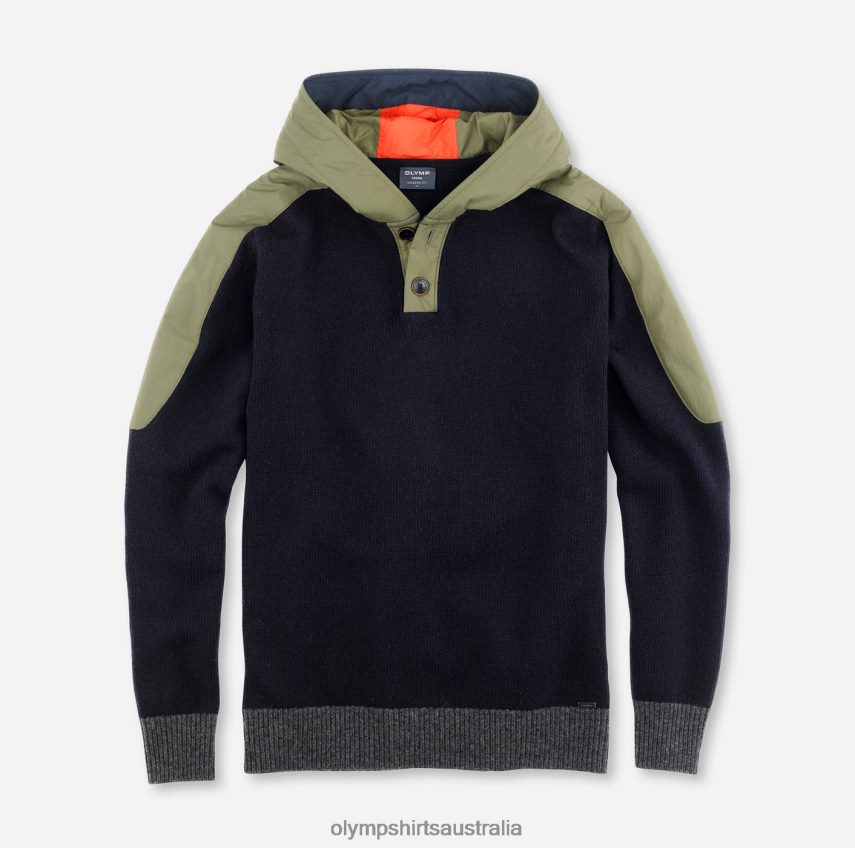 Clothing AU OLYMP Knitwear Modern Fit, Pullover, Marine T8882J1850