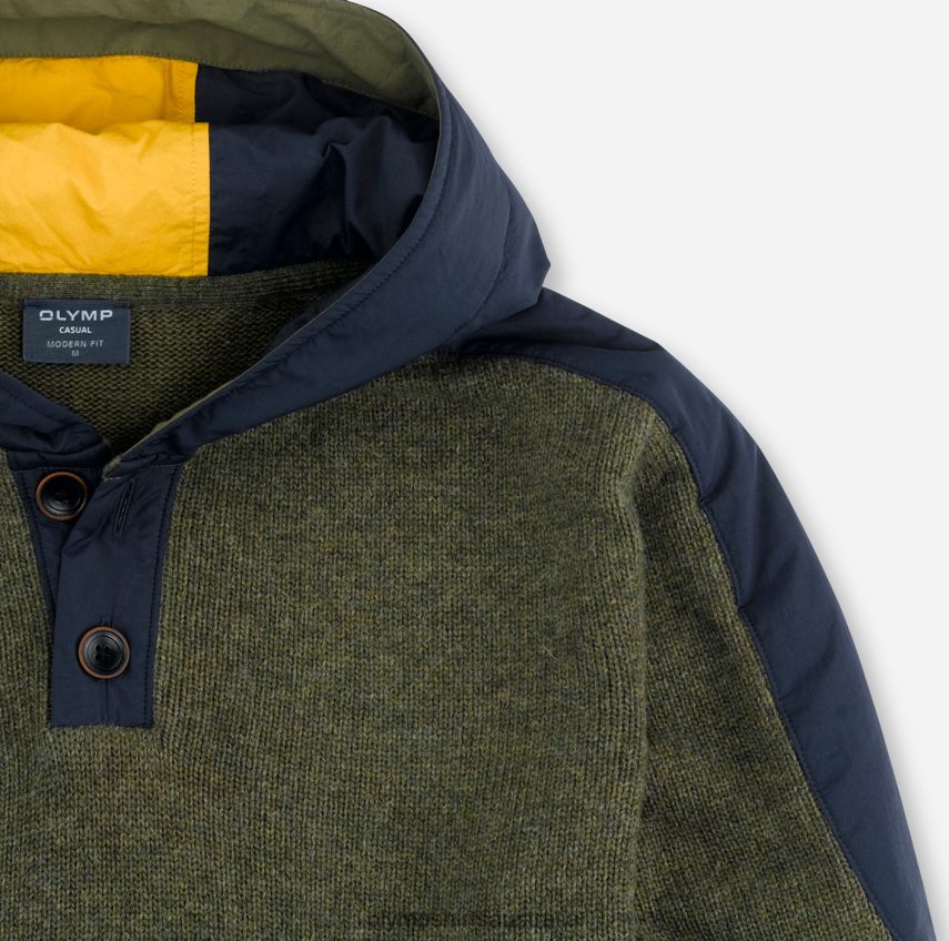 Clothing AU OLYMP Knitwear Modern Fit, Pullover, Olive T8882J1854