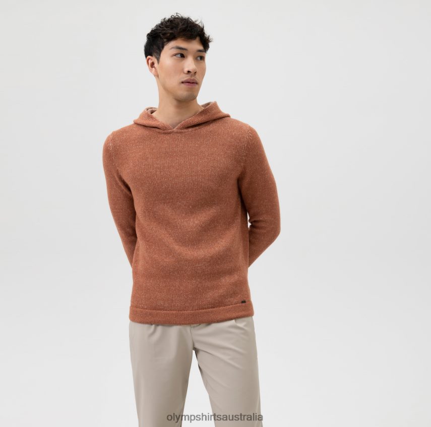 Clothing AU OLYMP Level Five Knitwear Body Fit, Pullover, Mango T8882J1866