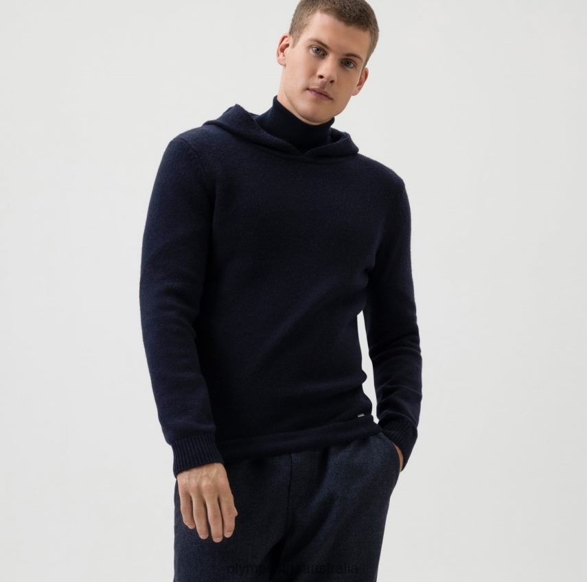 Clothing AU OLYMP Level Five Knitwear Body Fit, Pullover, Marine T8882J1870