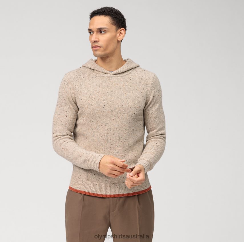 Clothing AU OLYMP Casual Knitwear Sweatshirt, Beige T8882J1906