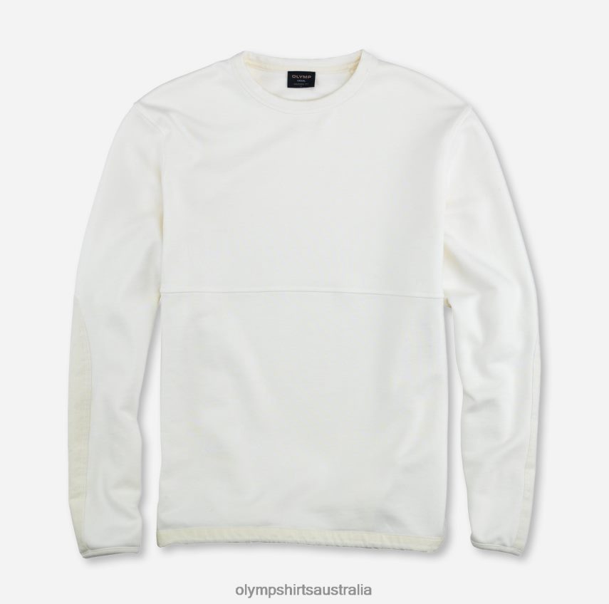 Clothing AU OLYMP Sweat Modern Fit, Off White T8882J1927