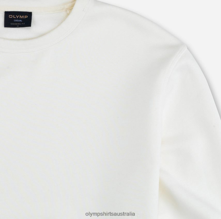 Clothing AU OLYMP Sweat Modern Fit, Off White T8882J1927