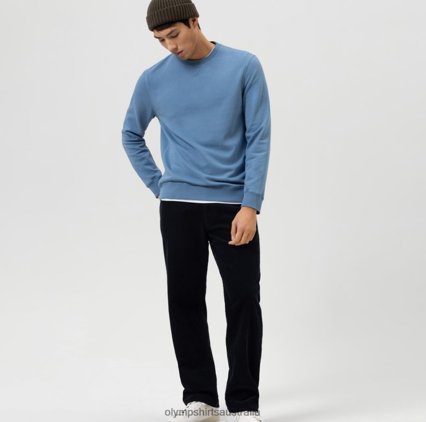 Clothing AU OLYMP Sweat Modern Fit, Smoke Blue T8882J1913